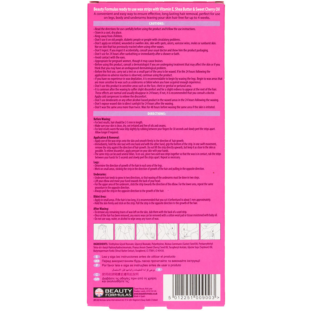 Pack of 40 Legs and Body Cold Wax Strips Image 2