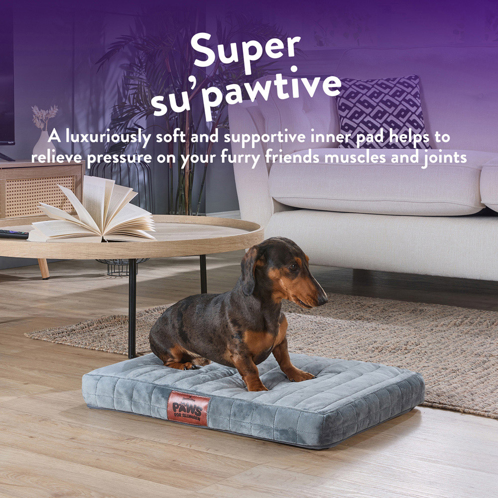Slumberdown Medium Grey Orthopaedic Pet Bed Image 3