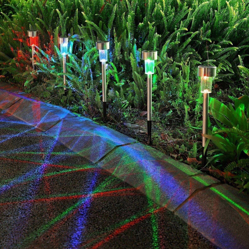 Garden Mile 10 Pack Colour Changing Garden Solar Stake Light Image 2