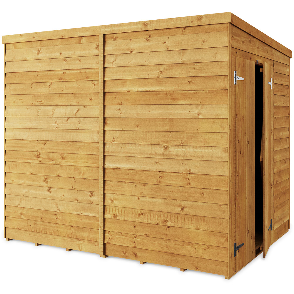 StoreMore 8 x 6ft Double Door Overlap Pent Shed Image 2