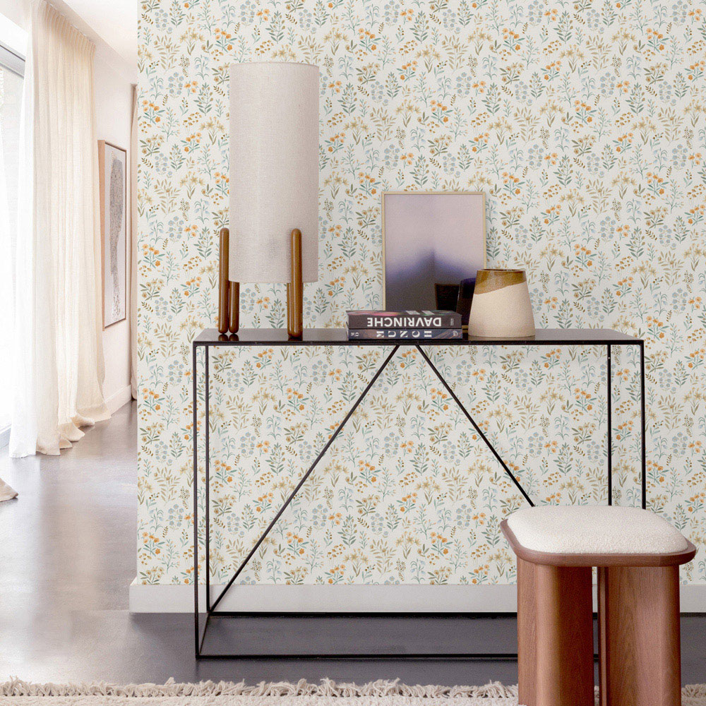 Grandeco Placed Posey Pastel Wallpaper Image 2