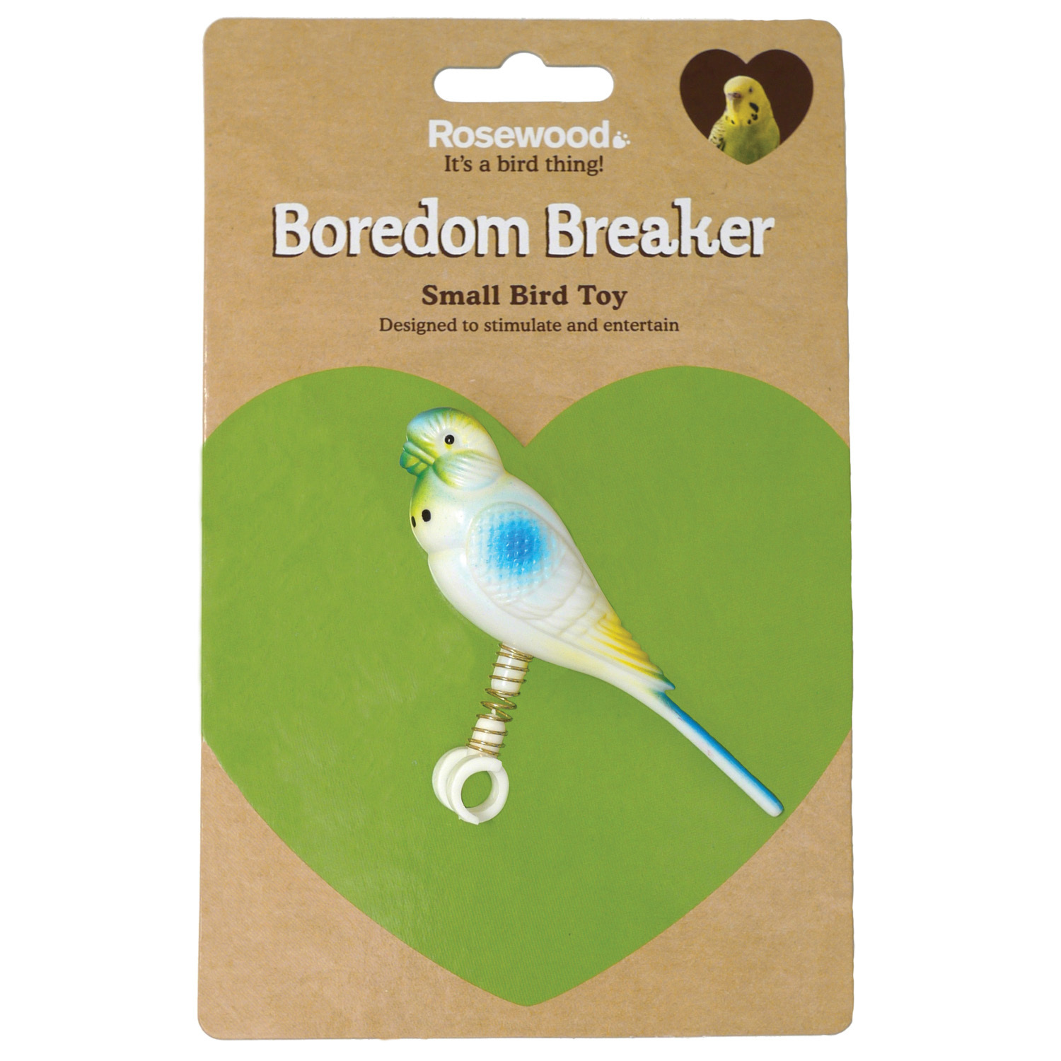 Rosewood Budgie Bird Toy - Turquoise Image