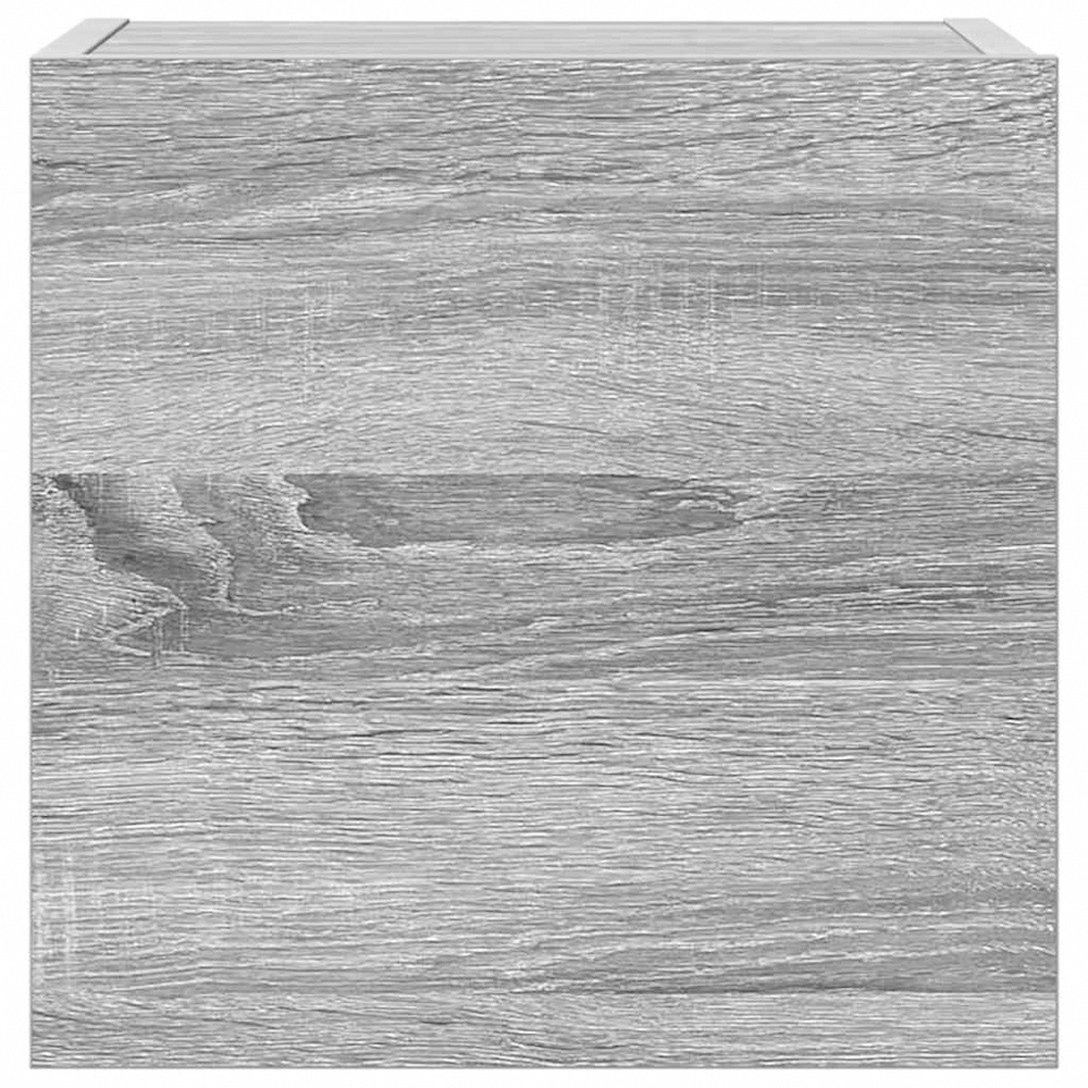 vidaXL 7 Door Grey Sonoma Wall Mounted TV Cabinet Set of 7 Image 8