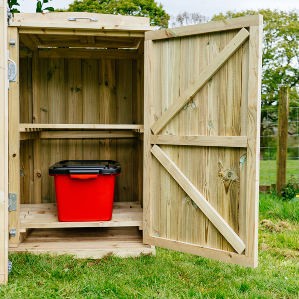 The Garden Village Shireburn 8 Recycle Box Single Wheelie Bin Shed Image 5