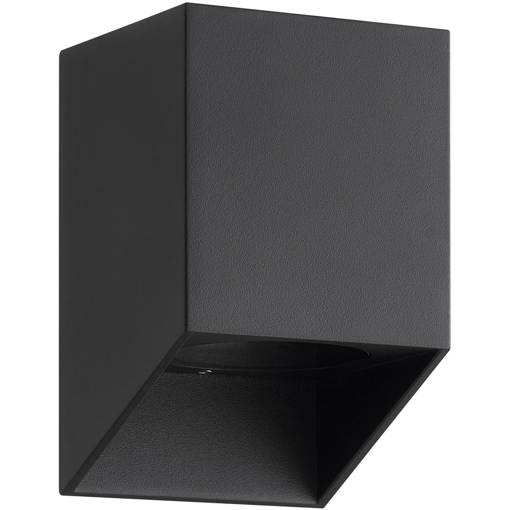 Nordlux Nico Square 12 Black Outdoor Wall Light Image 1