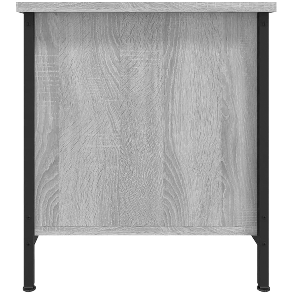vidaXL Singel Door 2 Shelf Grey Sonoma TV Cabinet Image 5