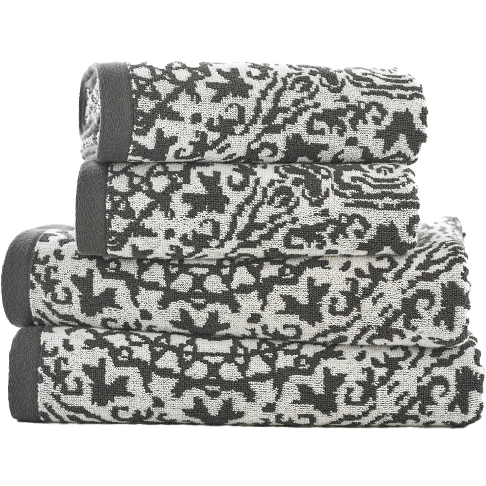 The Lyndon Company Lacy Connection Caviar Hand Towel 2 Pack Image