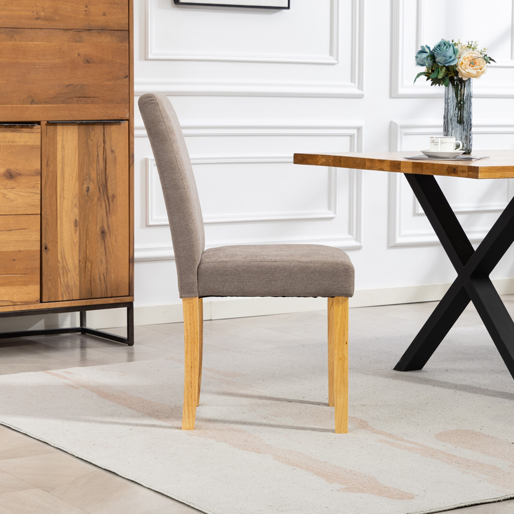 Artemis Home Almont Set of 2 Brown High Back Dining Chairs Image 5
