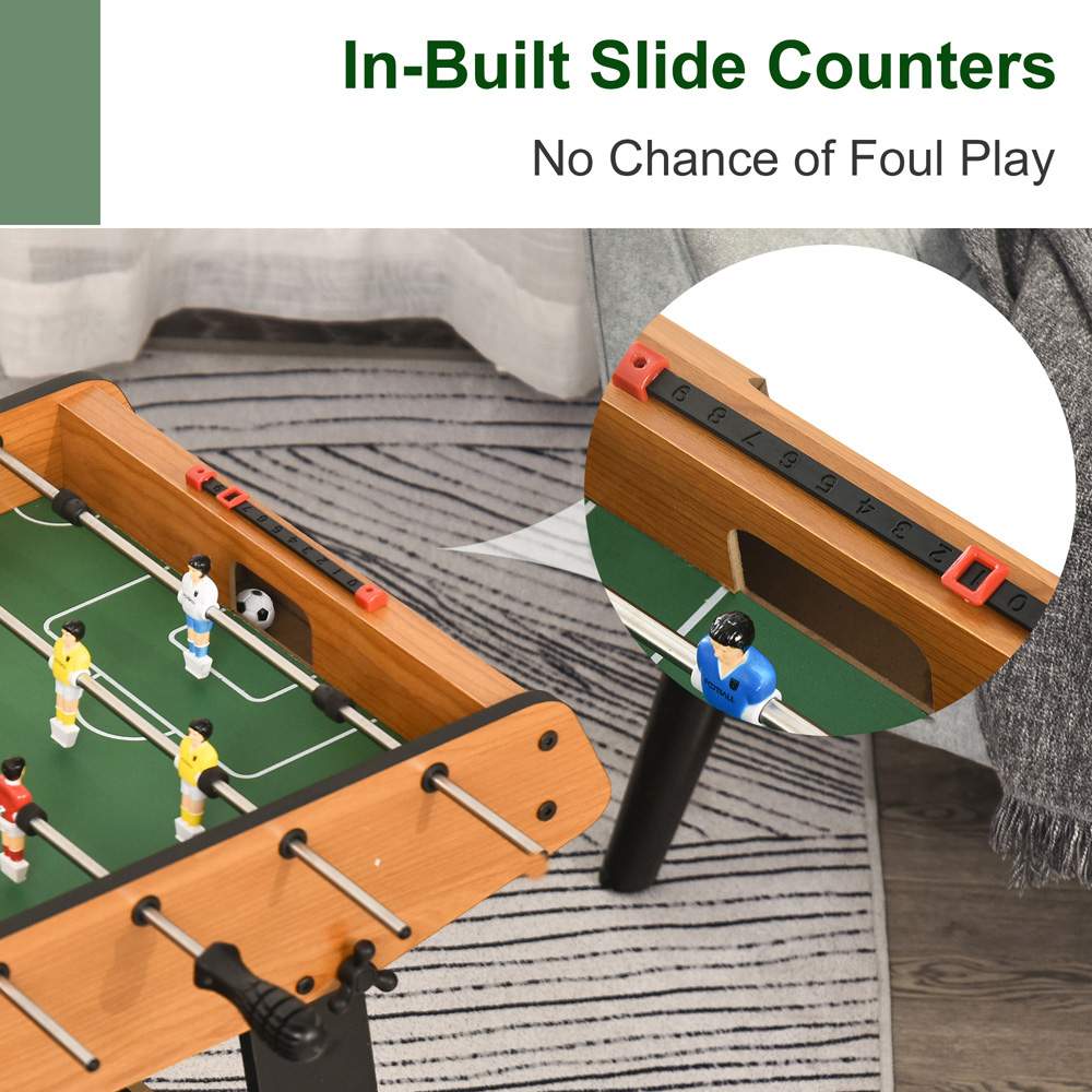 HOMCOM Multicolour Folding Full Sized Mini Foosball Table Image 7