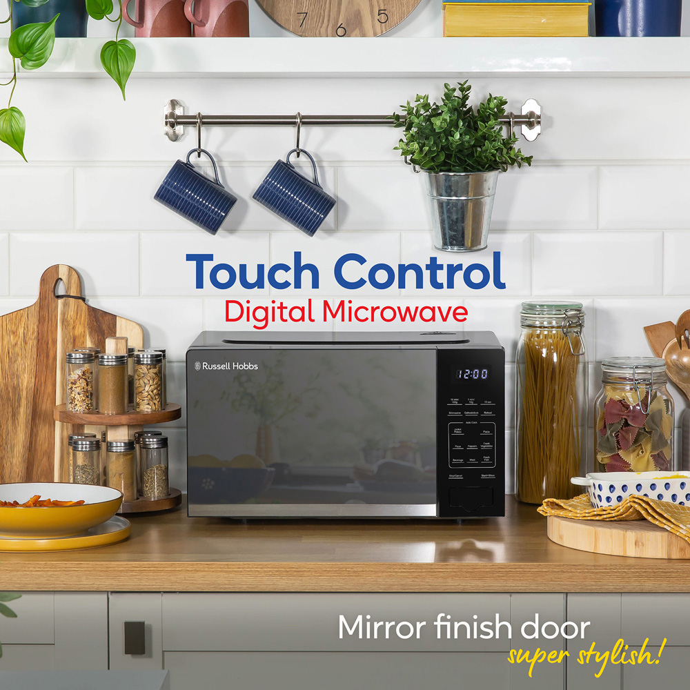Russell Hobbs RHMT2005B Black 20L Compact Touch Control Digital Microwave 700W Image 4