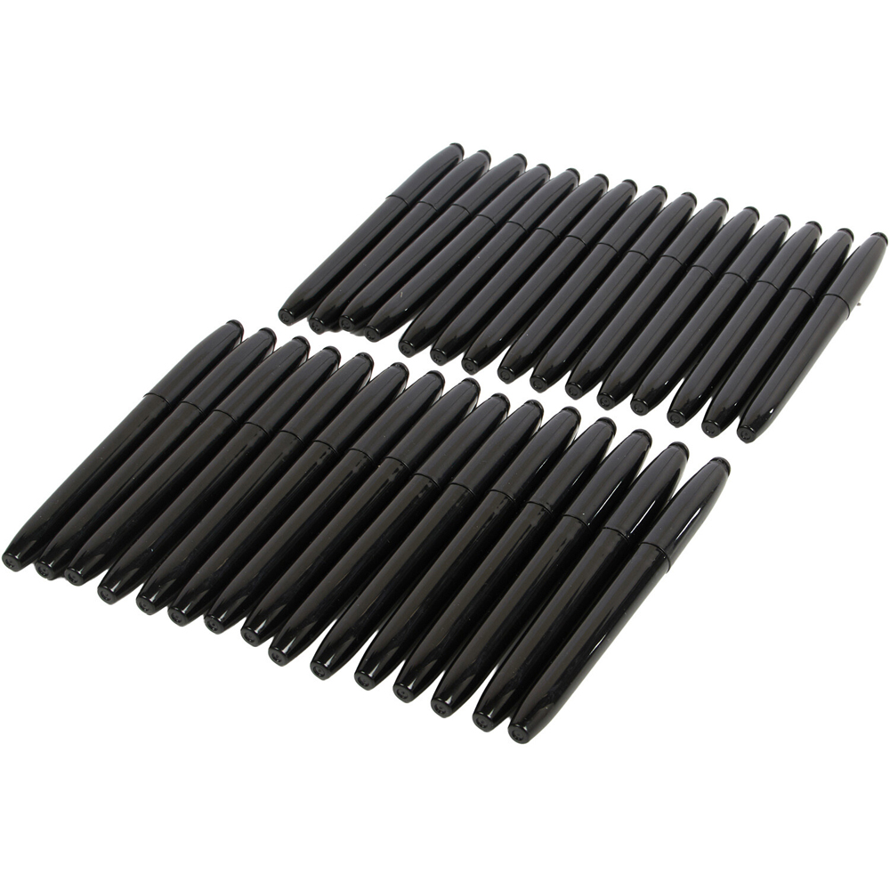 Pack of 30 Black Permanent Markers Image 2