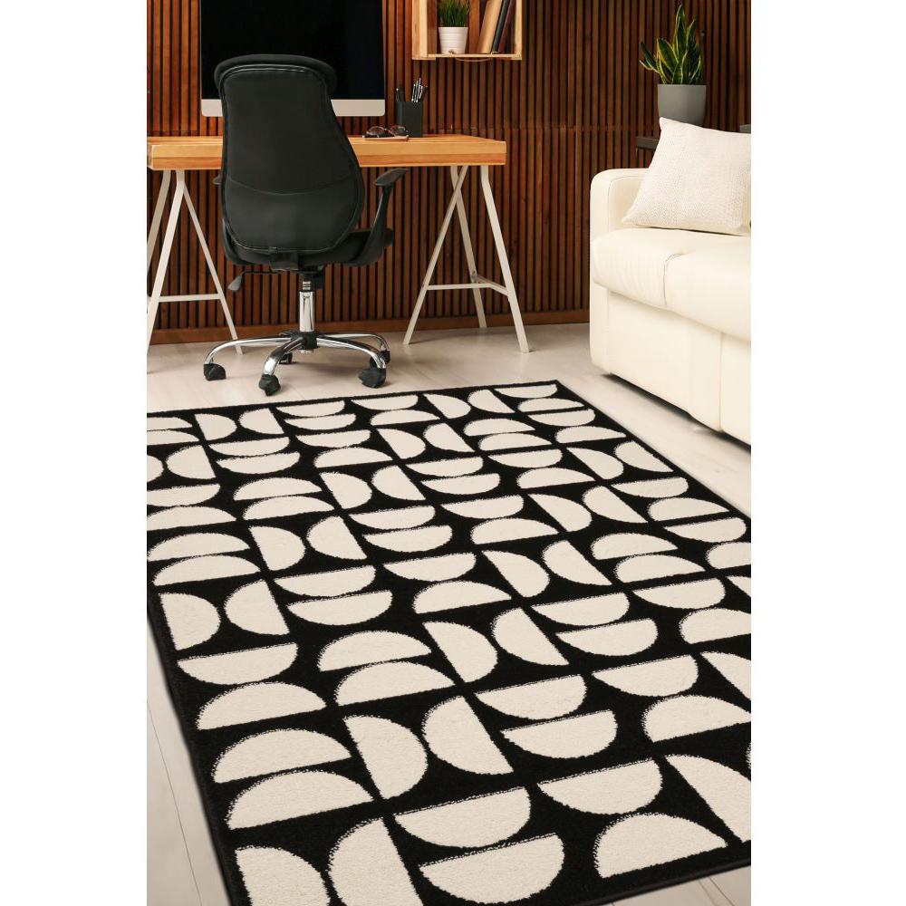 Homemaker New Villa Geo Mono Rug 160 x 230cm Image 5