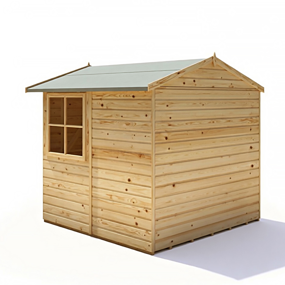 Shire Alderney 7 x 7ft Double Door Dip Treated Shiplap Shed Image 5