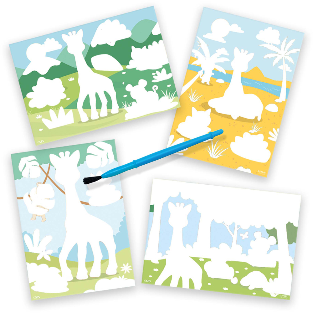 SES Creative Sophie La Girafe Colouring with Water Activity Set Image 2