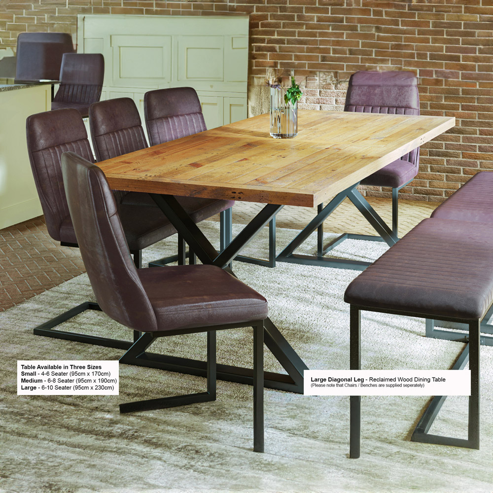 Baumhaus Urban Elegance 10 Seater Reclaimed Table Image 2
