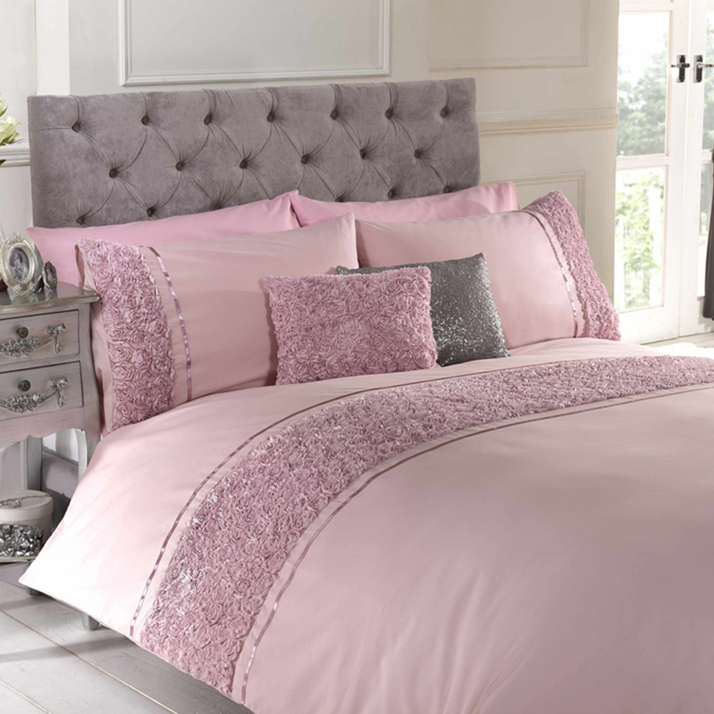 Rapport Home Limoges Double Pink Duvet Set Image