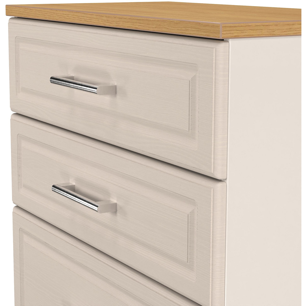 Crowndale Kent 4 Drawer Kashmir Ash and Modern Oak Deep Chest of Drawers Ready Assembled Image 5
