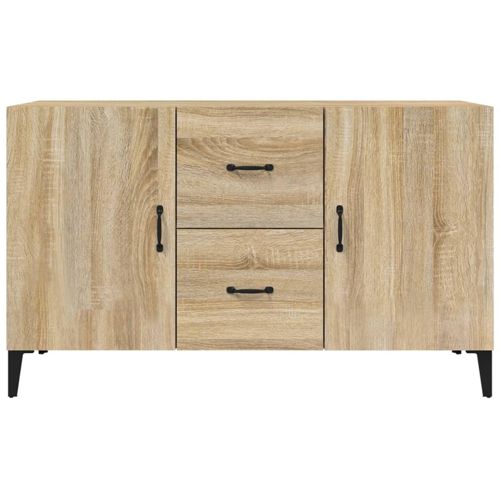 vidaXL 2 Door 2 Drawer Sonoma Oak Sideboard Image 4