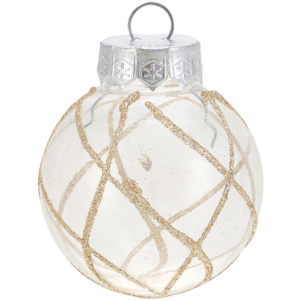 Living and Home Champagne Bauble 30 Pack Image 5
