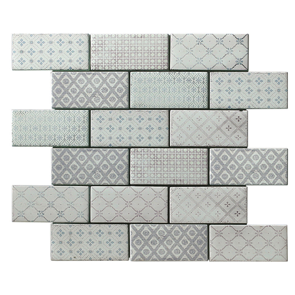 House of Mosaics Vintage Pretty Mosaic Tile Sheet Image 2