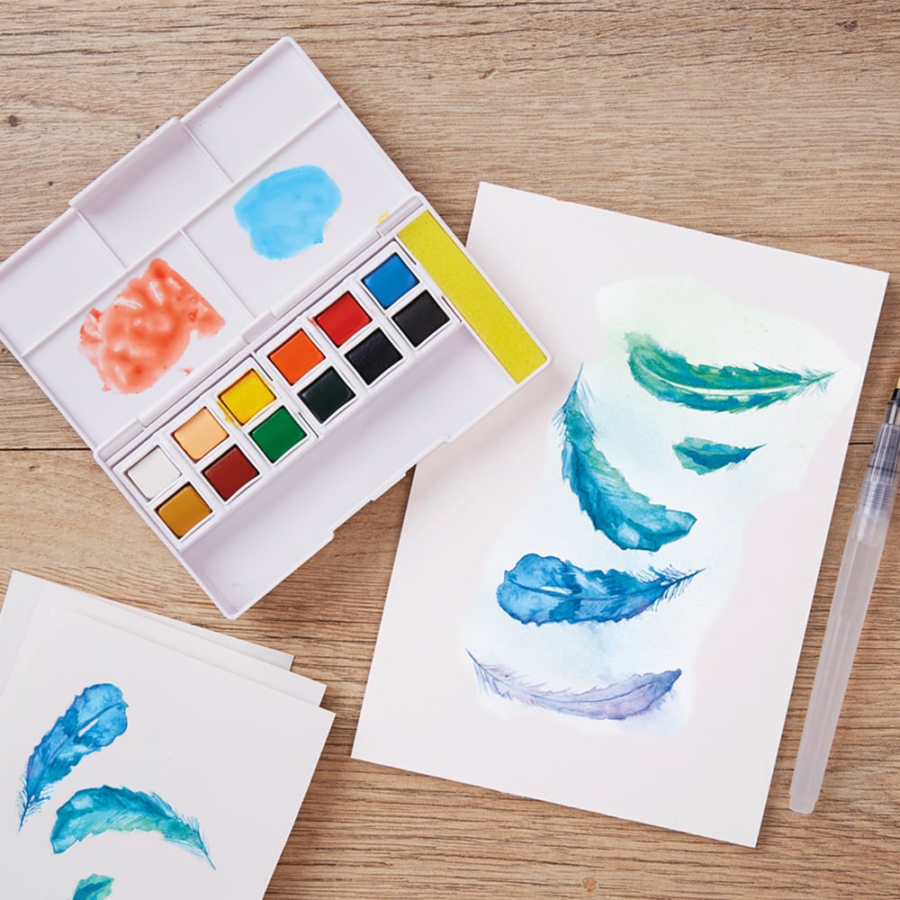 Bee & Bumble Multicoloured Watercolour Art Box Craft Kit Image 2