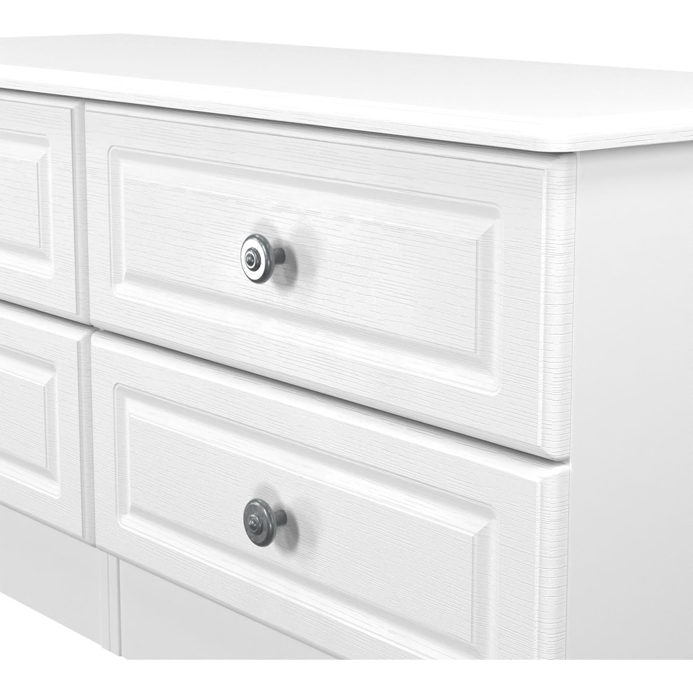 Crowndale Pembroke 4 Drawer Matt White Bed Box Ready Assembled Image 5