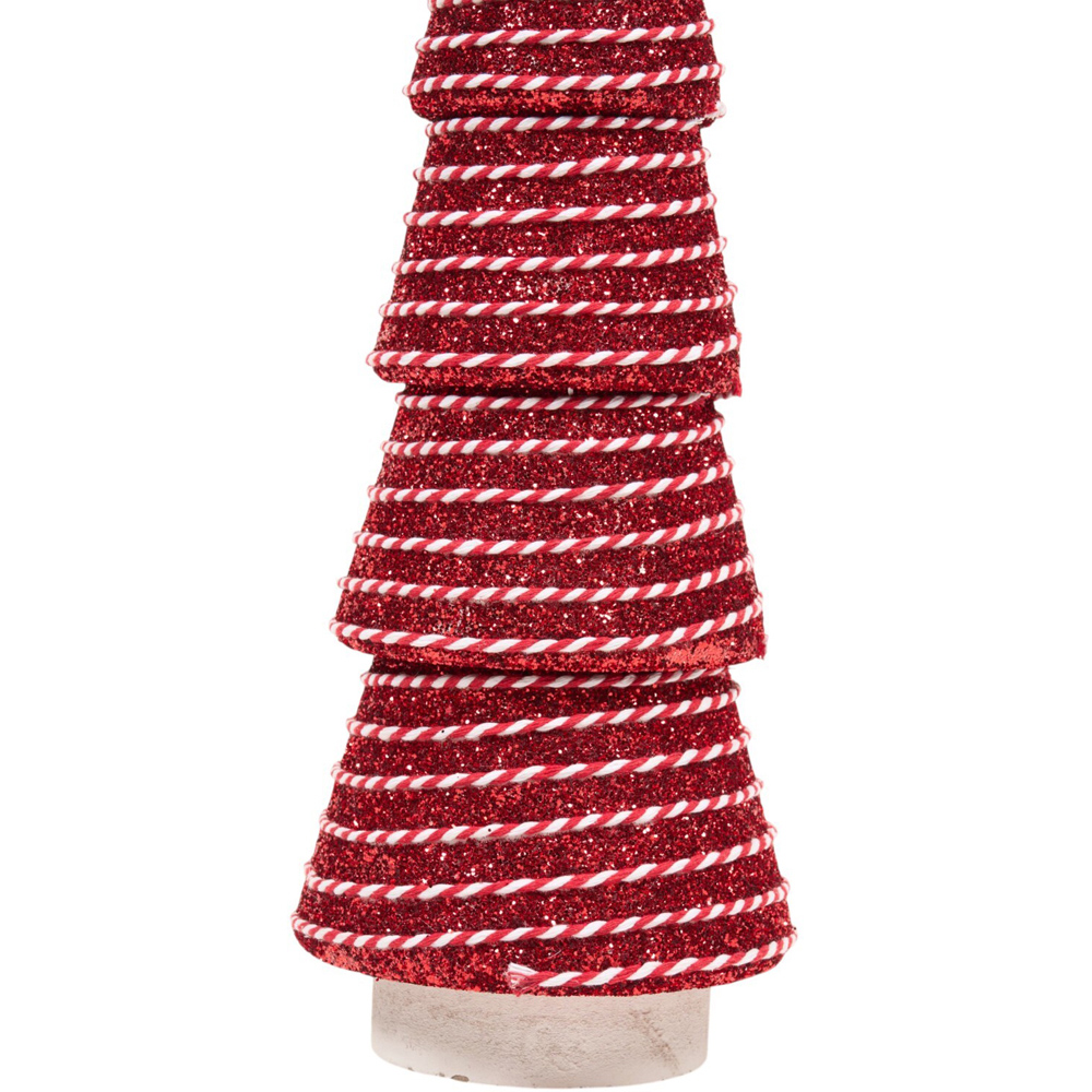 Candy Cane Rope Christmas Tree Decoration Red Image 3