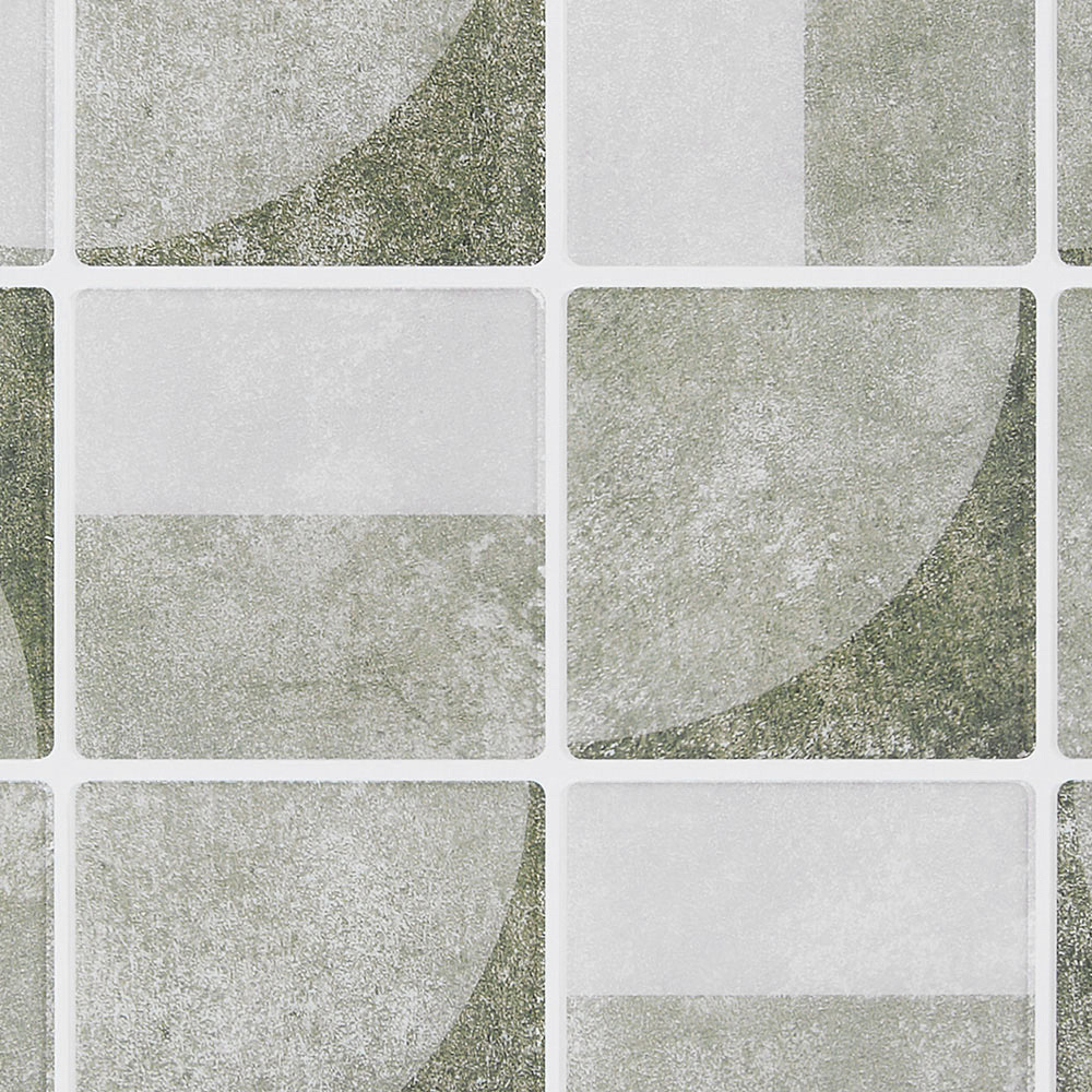 Living and Home Geometric Retro Camel Peel and Stick Wall Tile Sticker 10 Pack Image 5