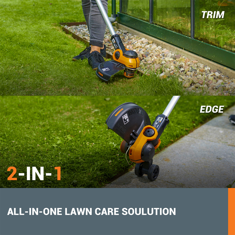 Worx WG163E 20V Cordless 30cm Grass Trimmer with Batteries and a Charger Image 3