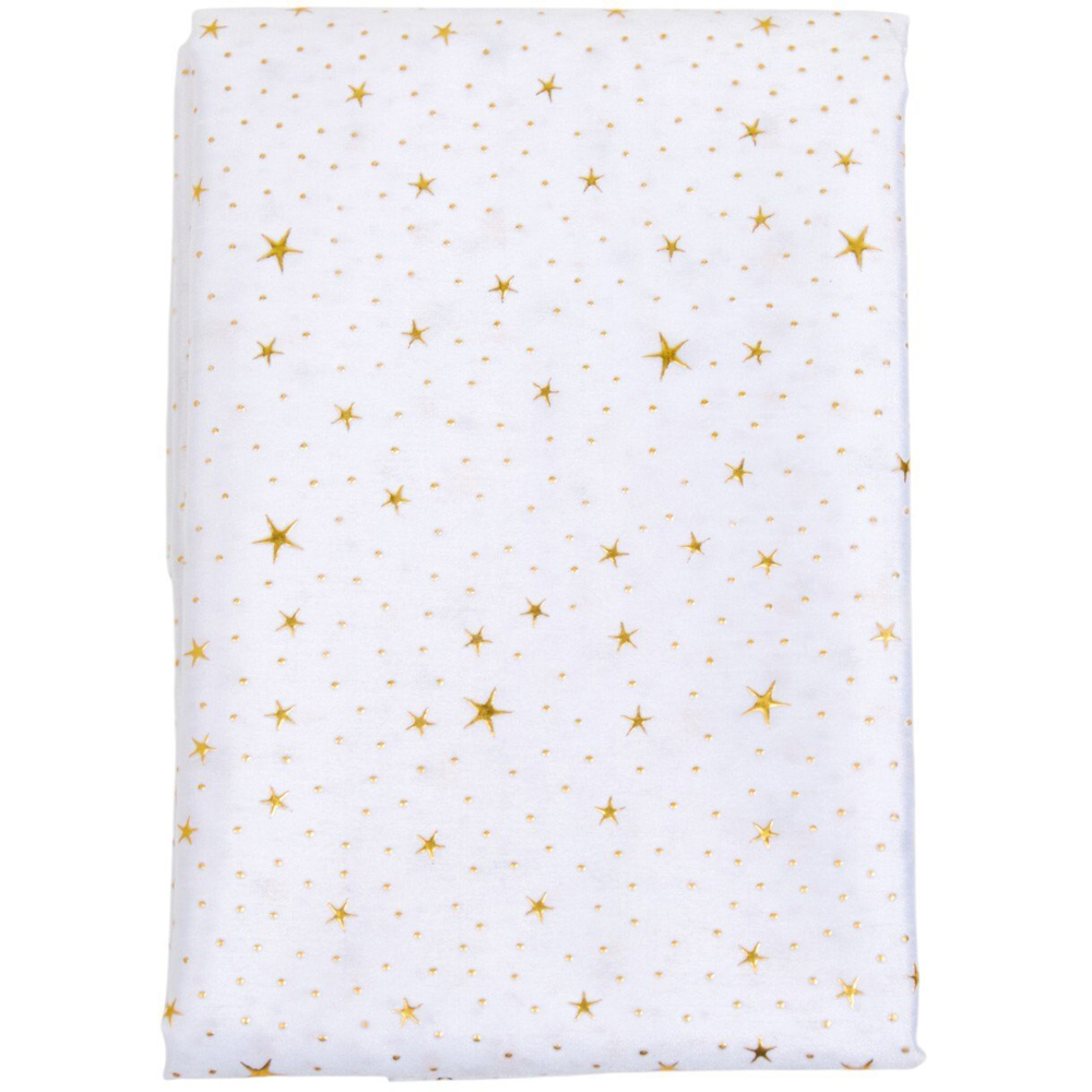 3D Star Tablecloth White Image 2
