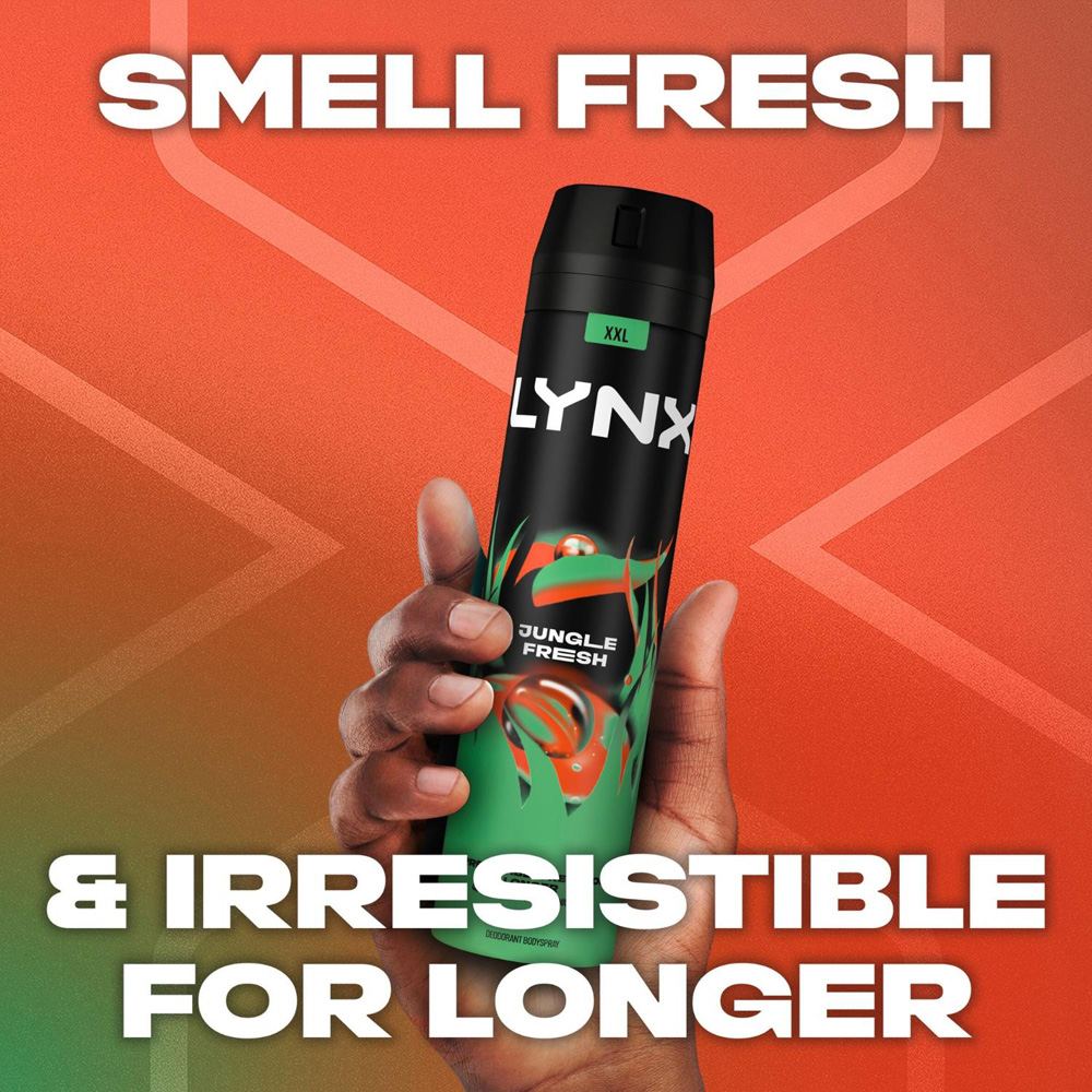 Lynx Jungle Fresh Shower Gel 500ml and Body Spray 250ml Bundle Image 3