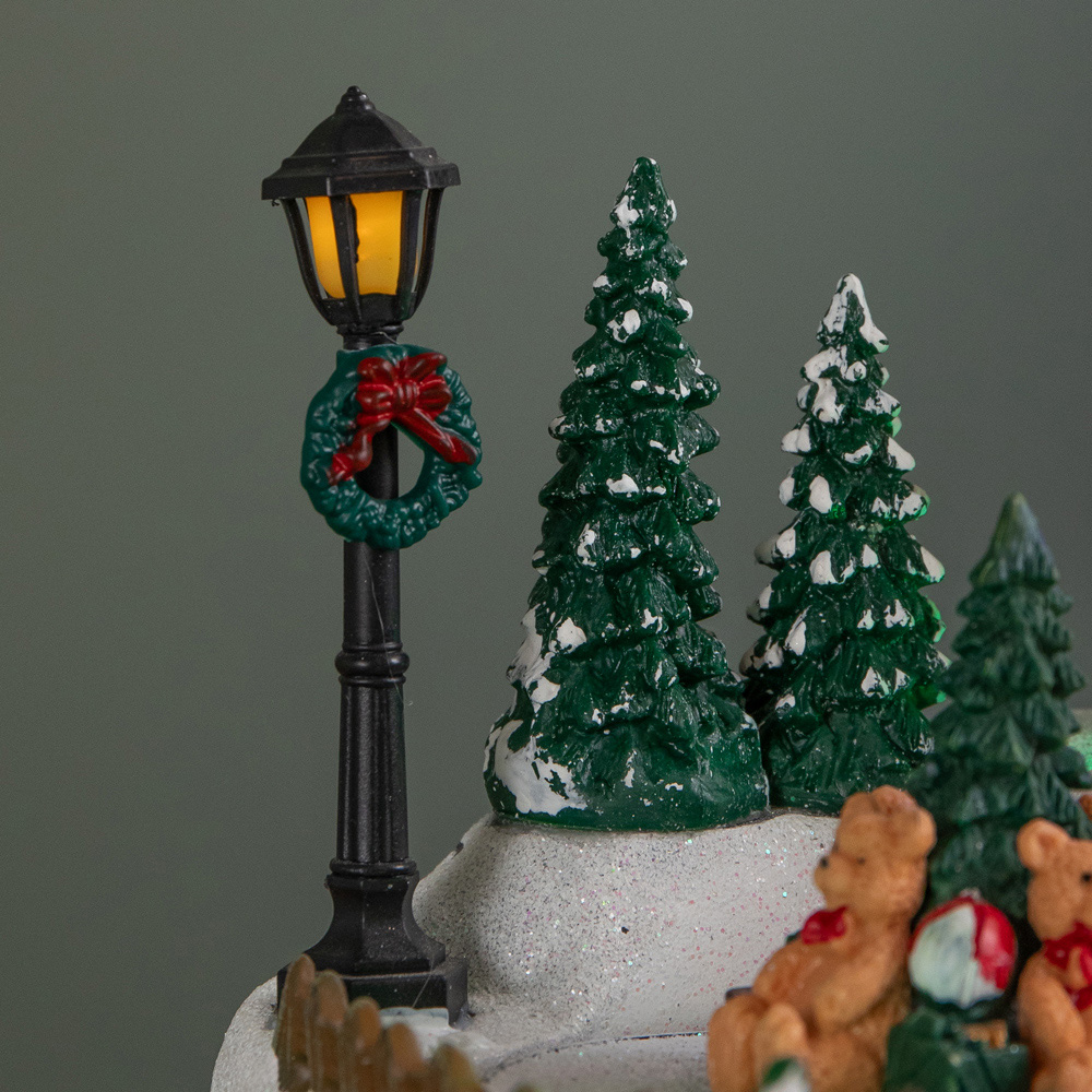 Samuel Alexander Light Up Christmas Gift Shop Snow Scene with Music and LED Lights 18cm Image 6