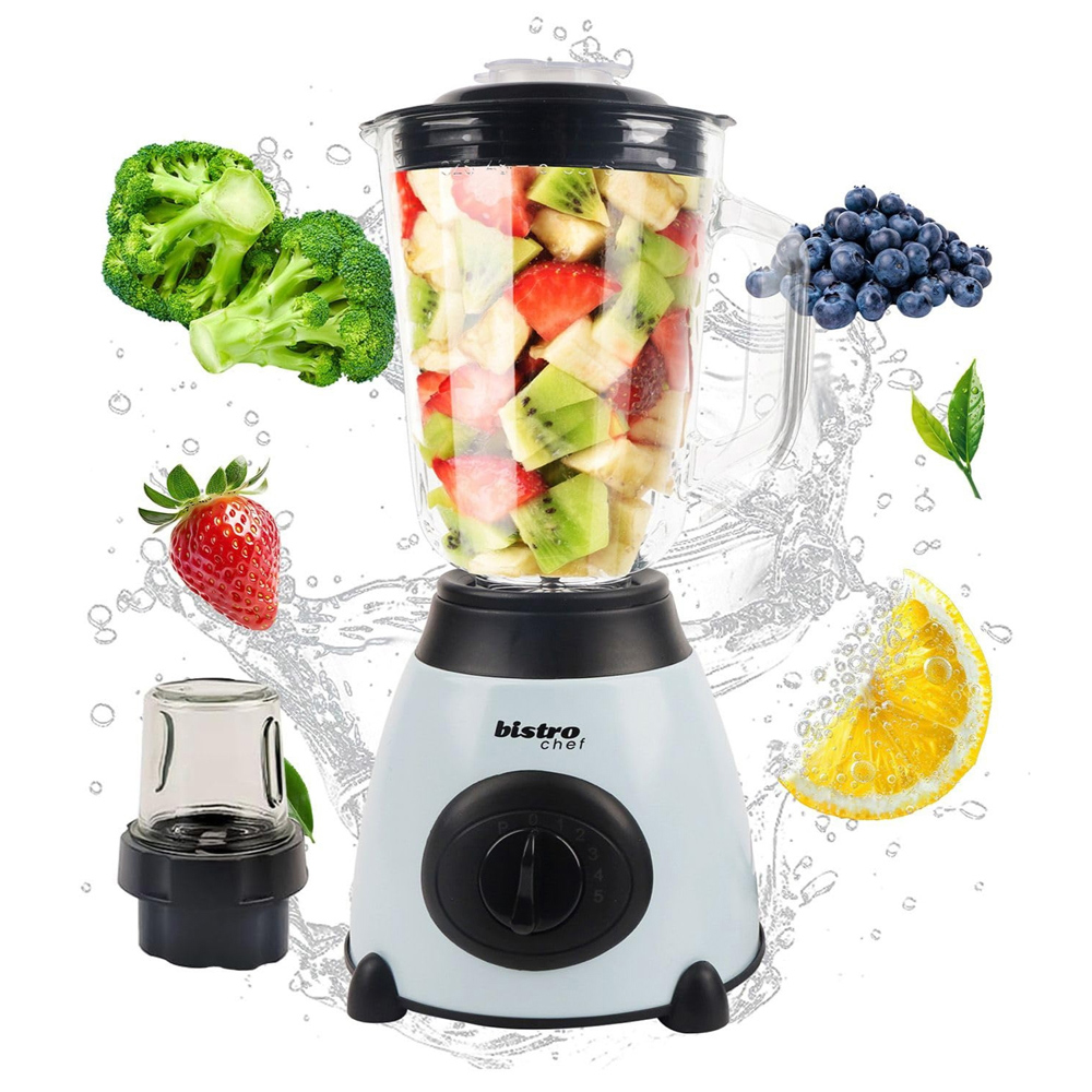 Alivio Bistro Chef 2-in-1 Blue Mixer Blender 850W Image 3