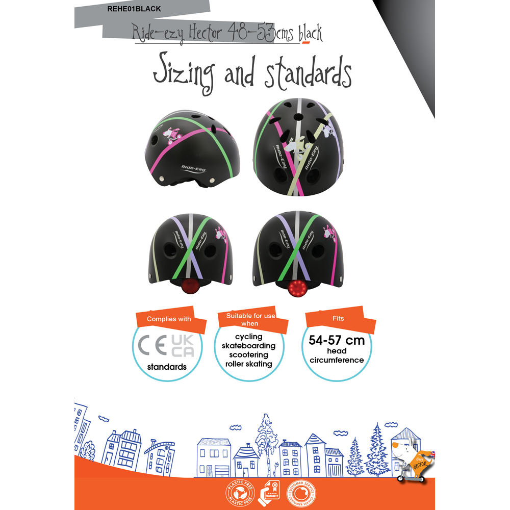 Ride-Ezy Hector Black Kids LED Helmet Image 6