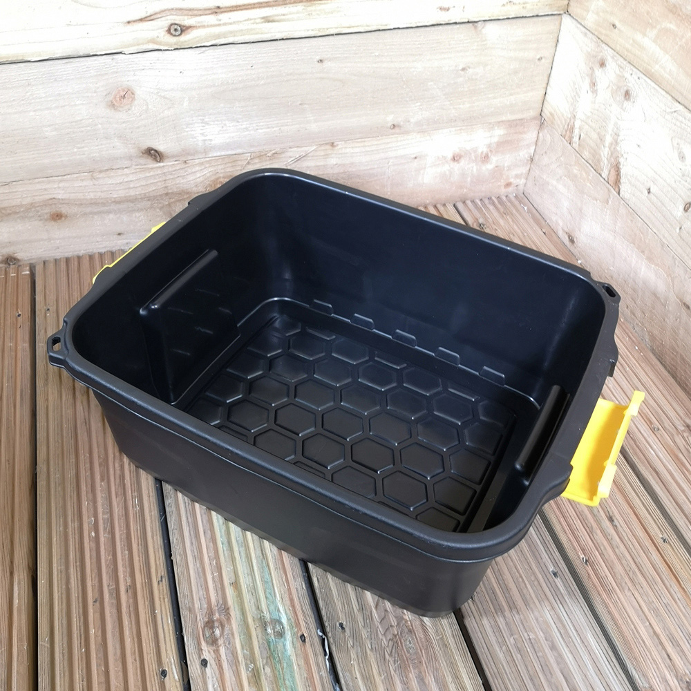 Samuel Alexander 24L Black Heavy Duty Lockable Storage Box Image 2
