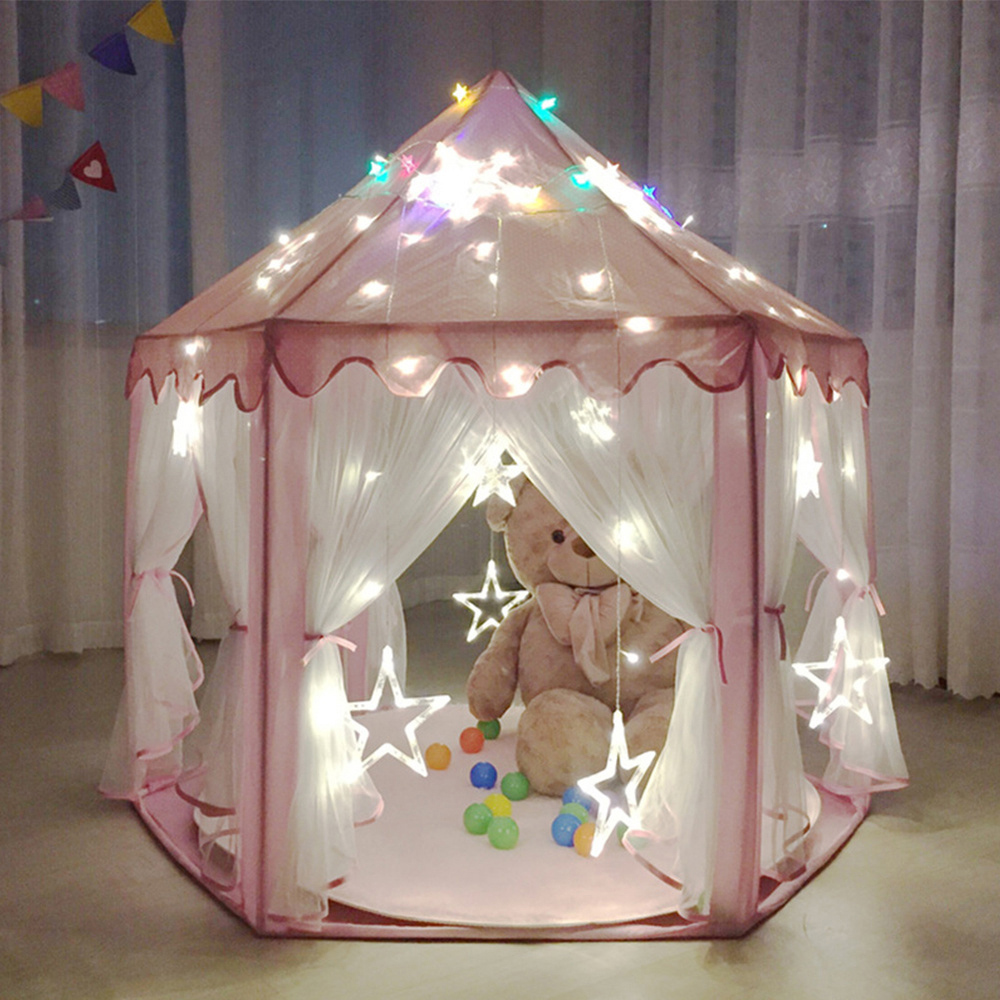 Living and Home Large Hexagonal Fairy Indoor Castle Tent Image 2