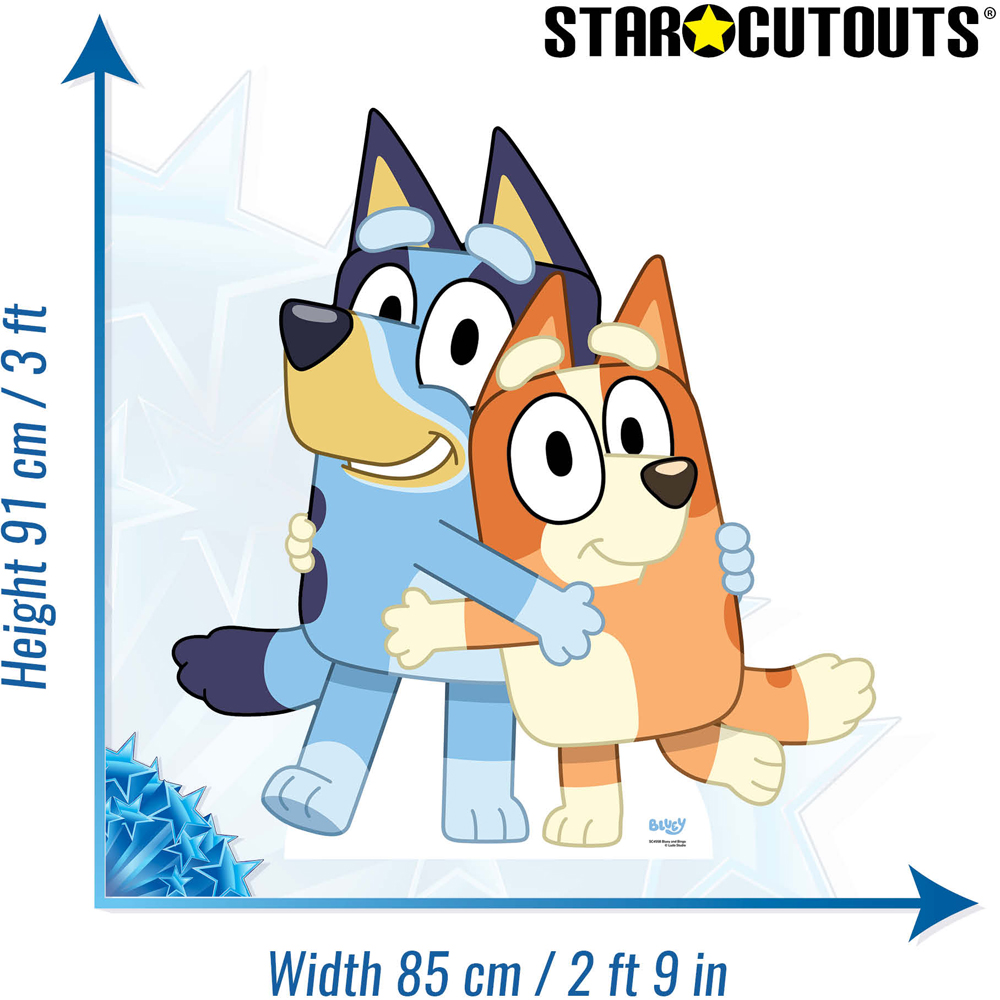 Star Cutouts Bluey and Bingo Cardboard Cutout 3ft Image 5