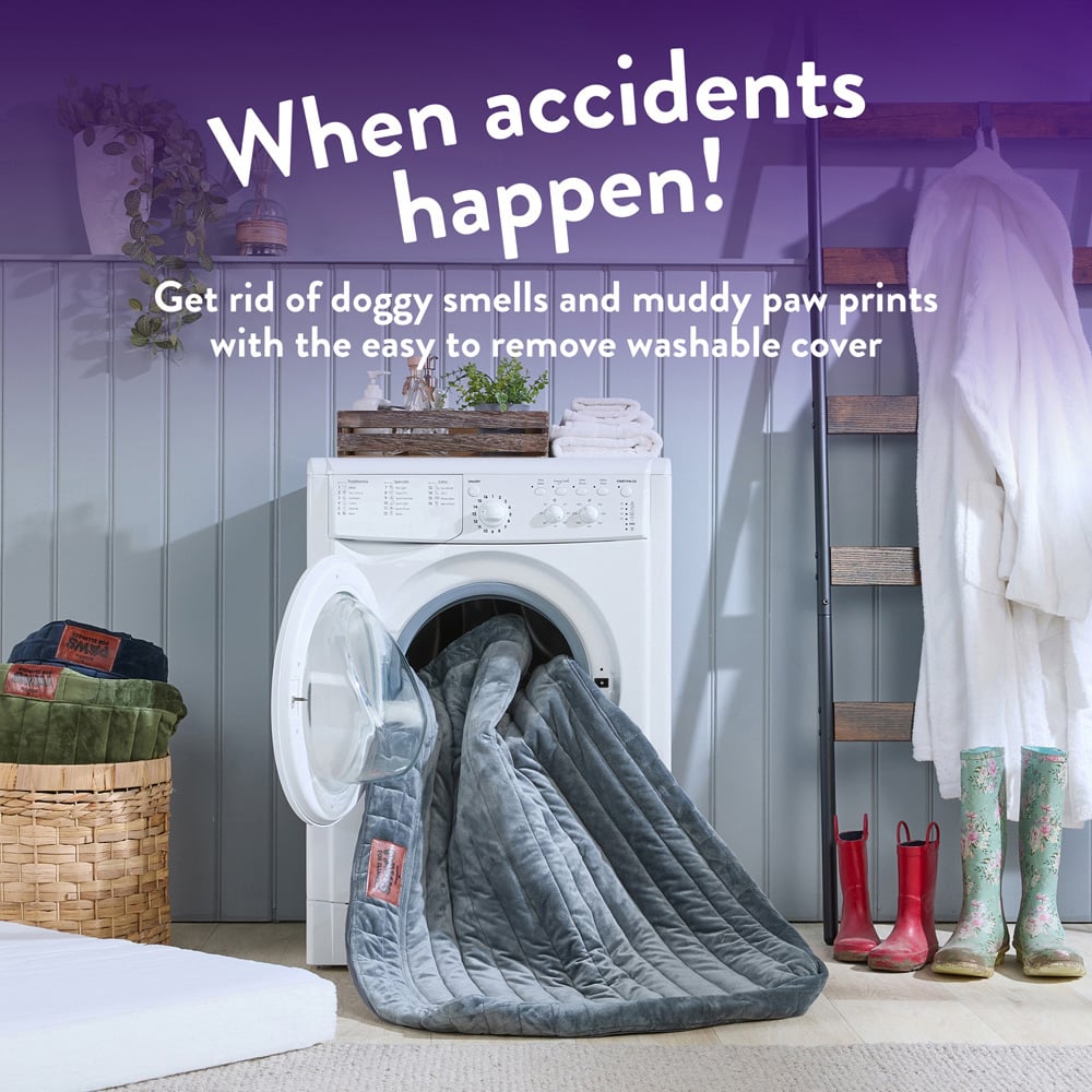 Slumberdown Medium Grey Orthopaedic Pet Bed Image 7