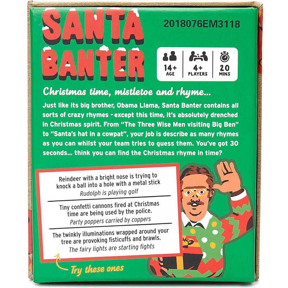 Santa Banter Game - Brown Image 2