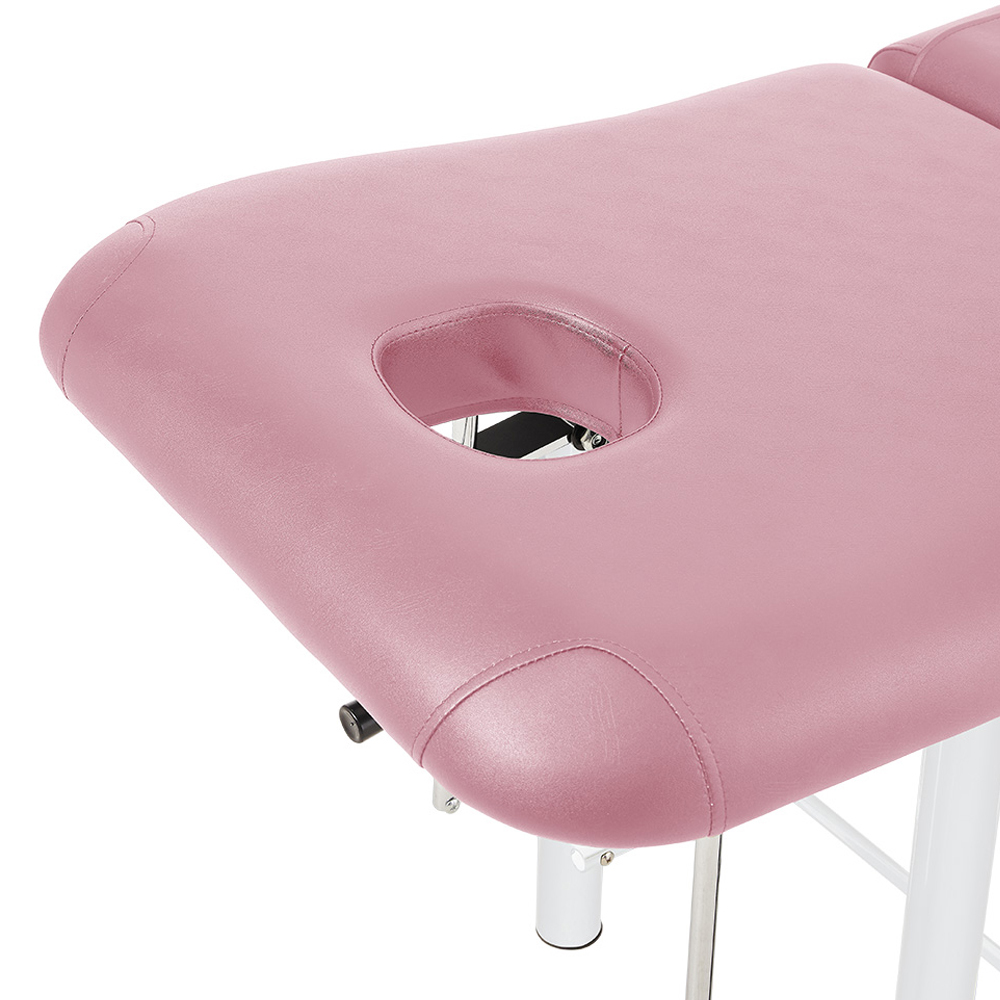 Living and Home Pink Adjustable Back Massage Bed with Storage Shelf Image 7