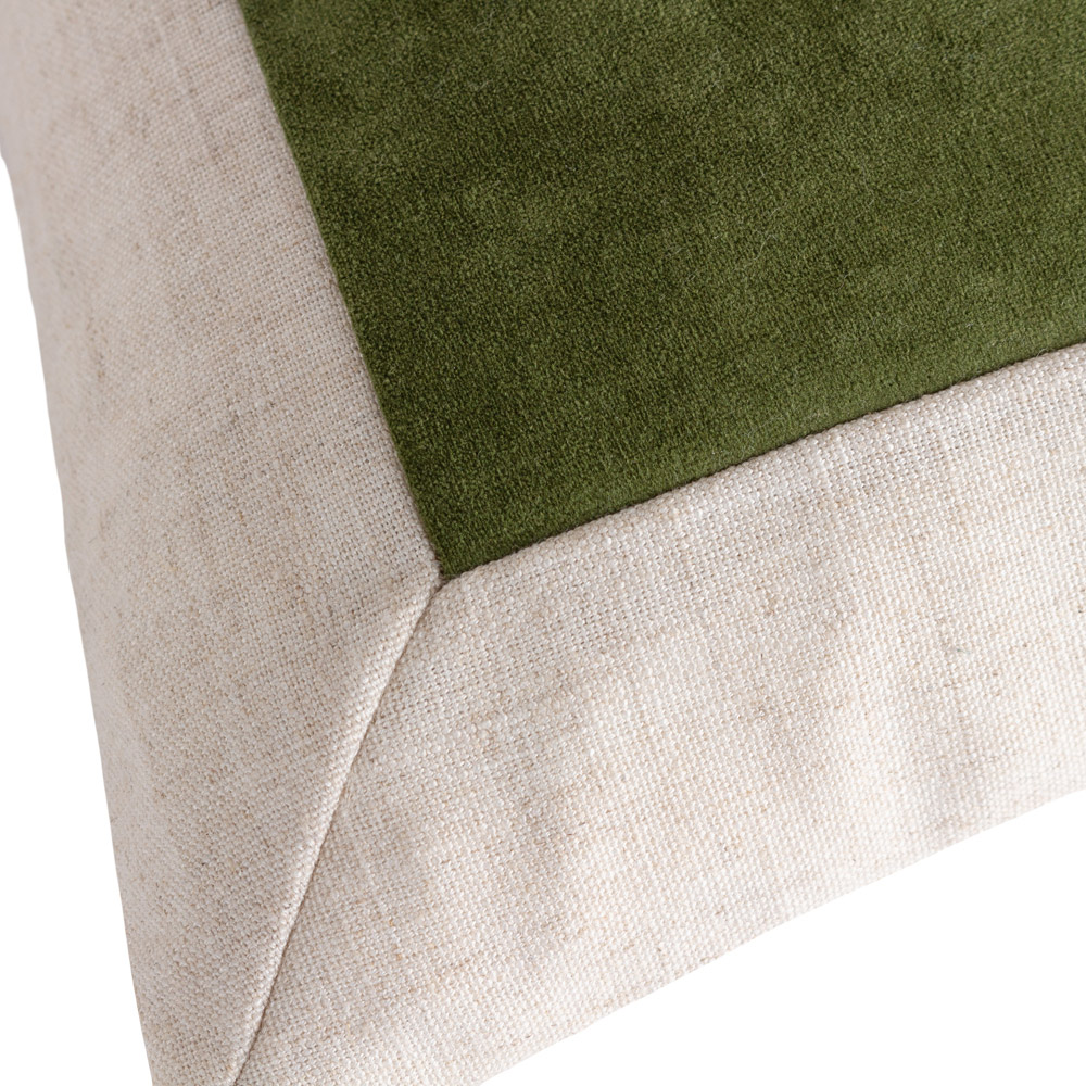 Yard Auden Olive Oil Linen Velvet Cushion Image 5