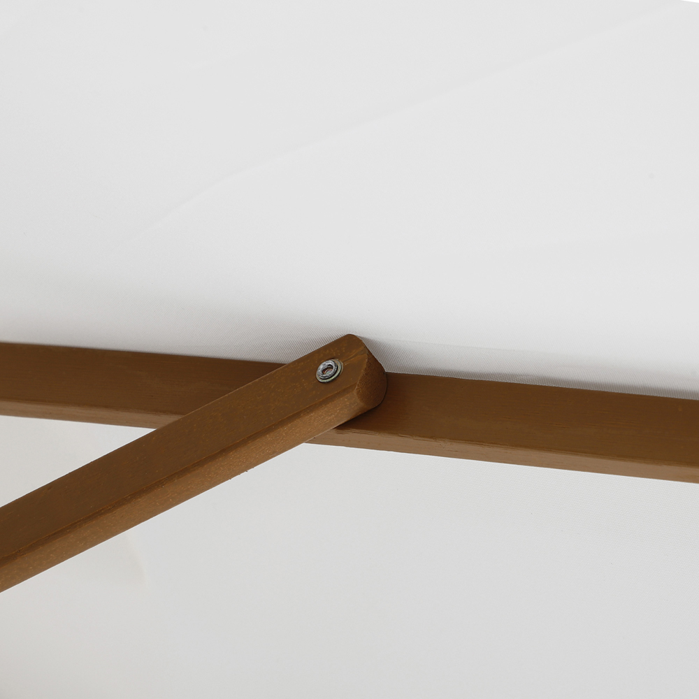 Outsunny White Vented Parasol 2.5m Image 3