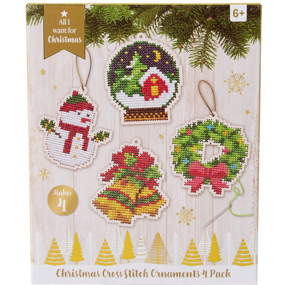 Christmas Cross Stitch Ornaments Kit Image 4