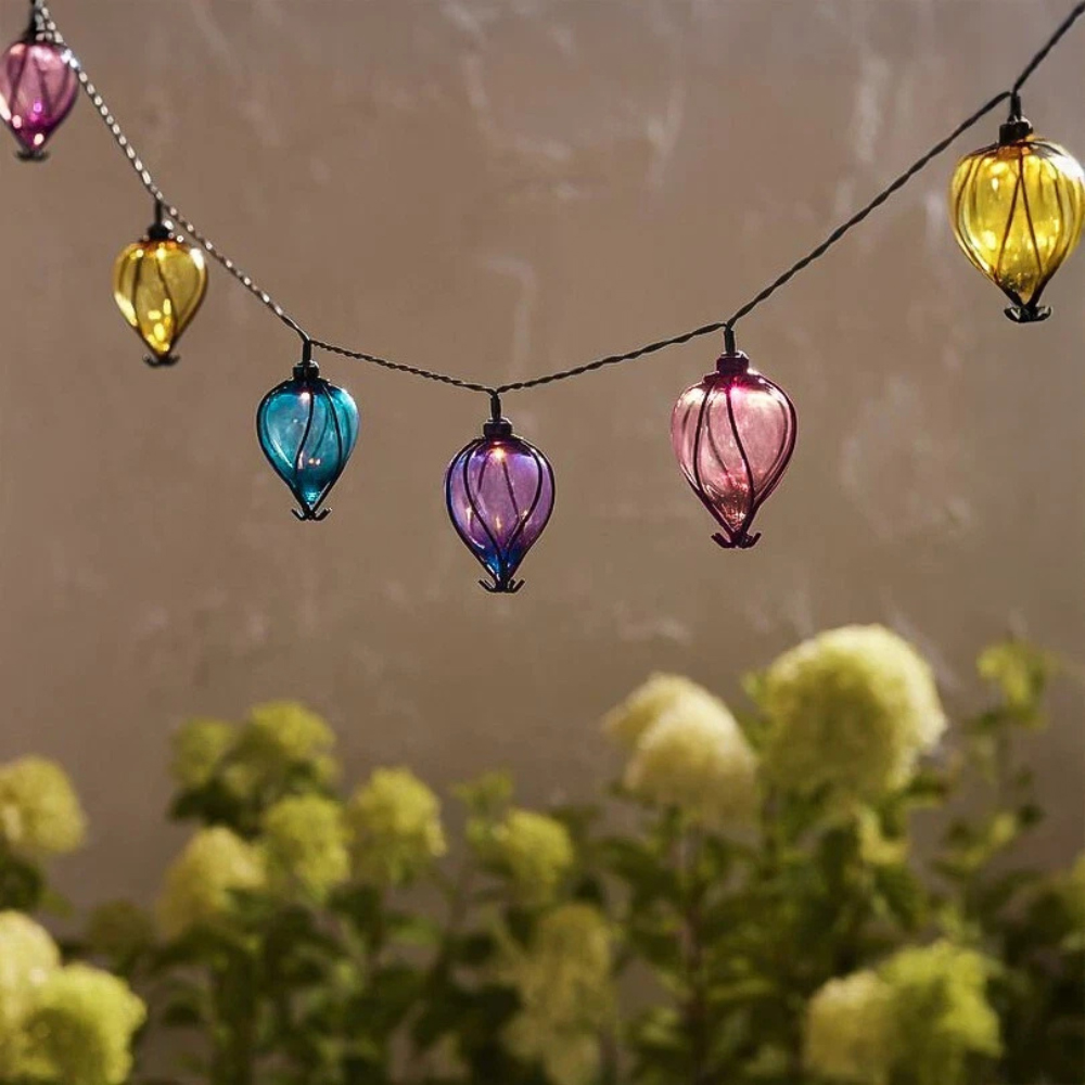 Garden Mile 10 Pack Multicolour Balloon Solar LED String Light Image 5