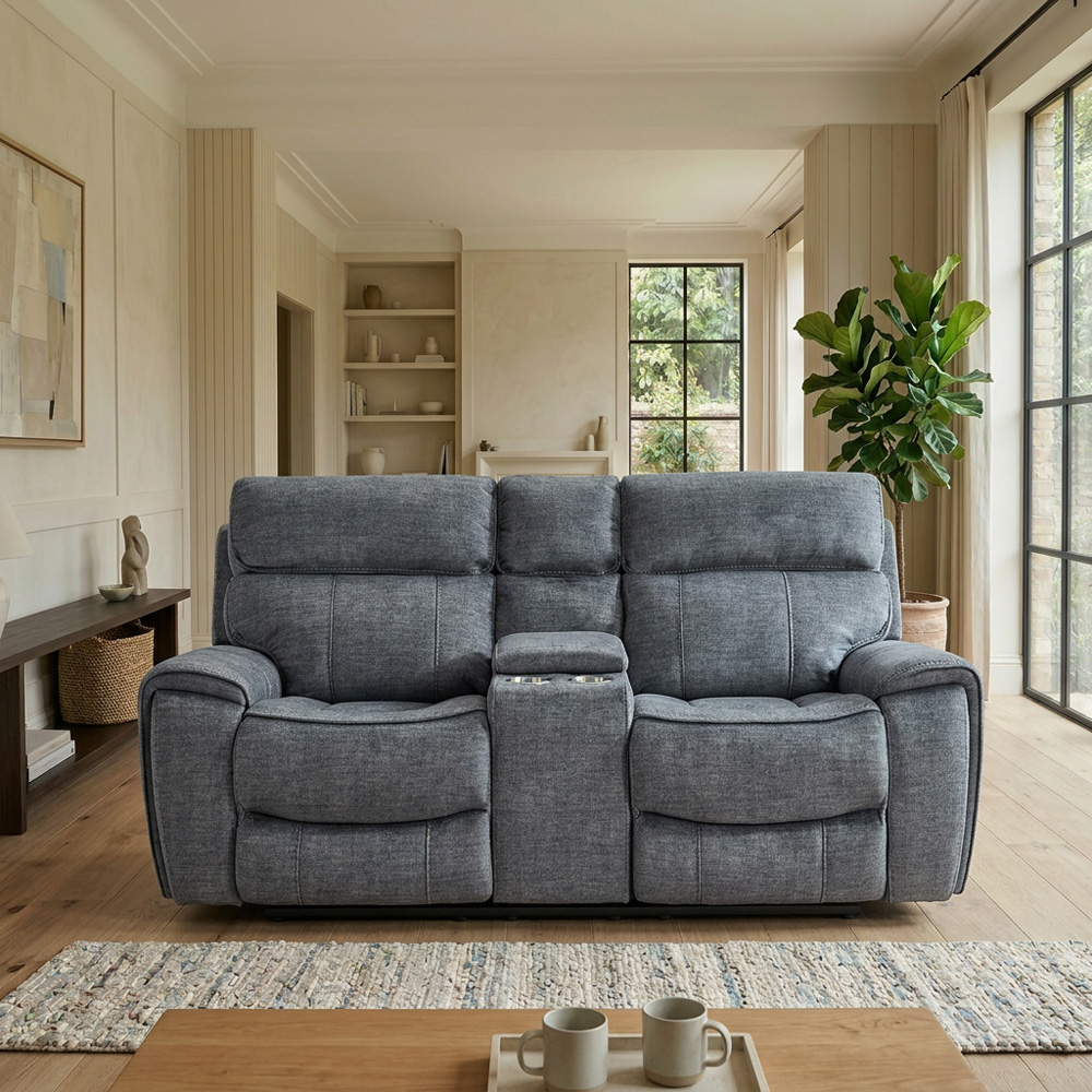 Cancun Reclining Sofa - Grey / 2 Image 7