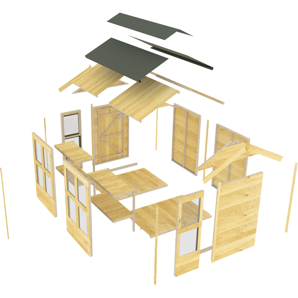 DIY Sheds 6 x 8ft Tongue and Groove Timber Apex Potting Shed Image 3