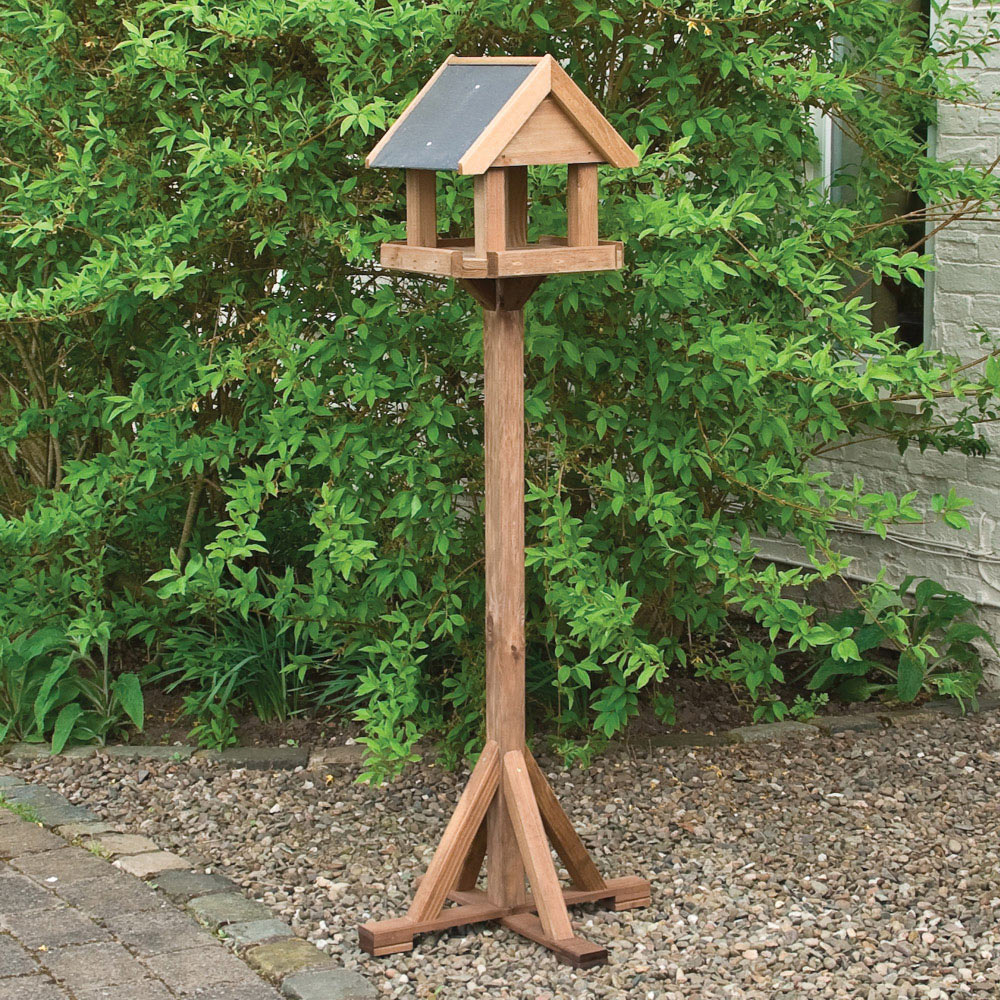 Rowlinson Windrush Natural Softwood Bird Table Image 2