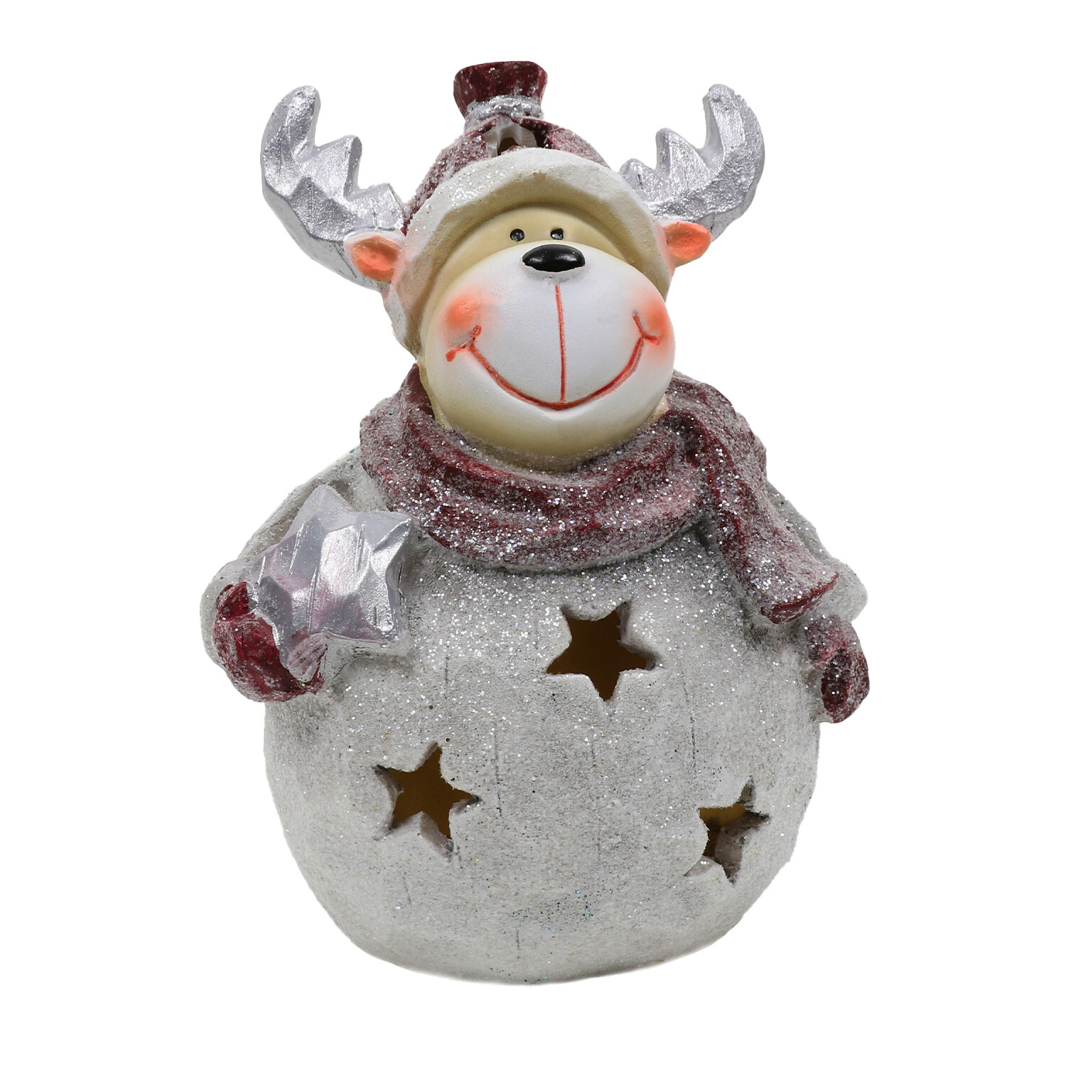 Single Once Upon A Christmas LED Wood Effect Character Ornament in Assorted styles Image 3