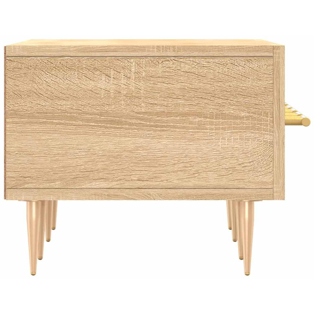 vidaXL 3 Drawer Sonoma Oak Wide TV Cabinet Image 7