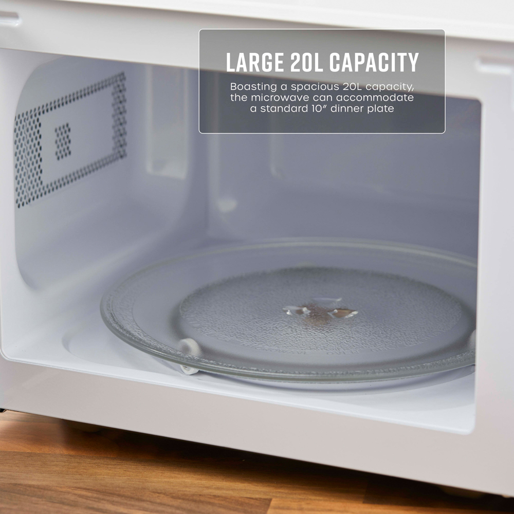 Swan SM4420WHT White Manual Microwave 20L 700W Image 4